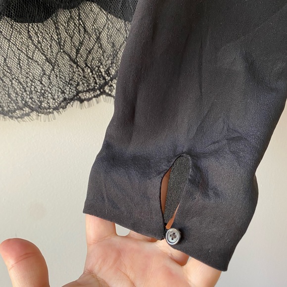 Wilfred 100% Silk Black Blouse, Size S - Picture 2 of 11